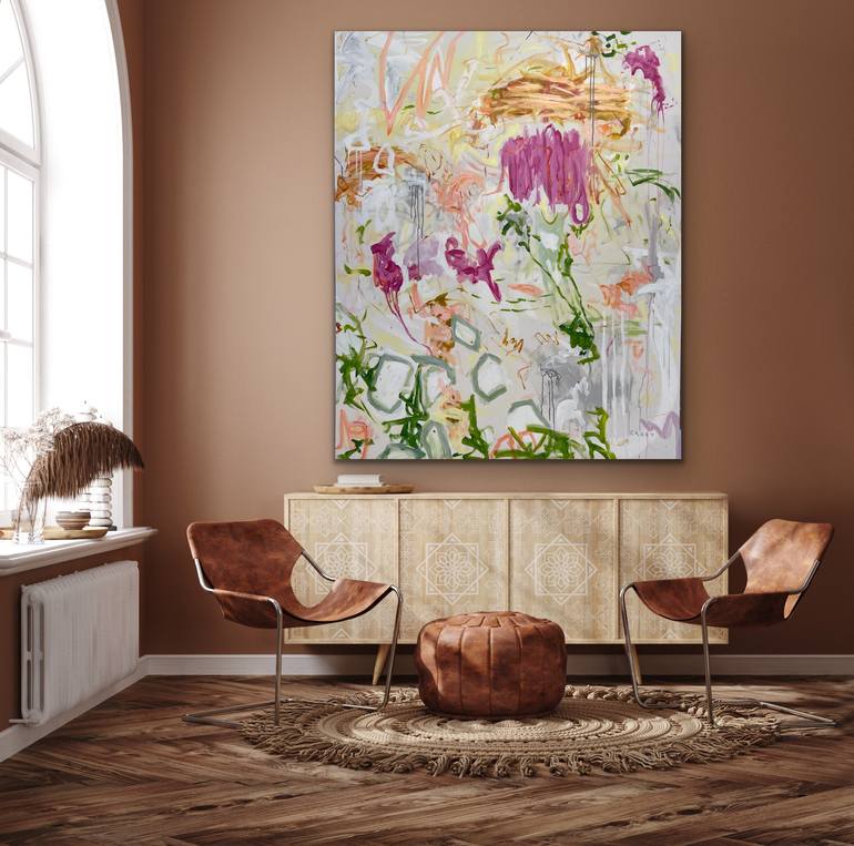 Original Abstract Landscape Painting by Peggy Casey-Mason