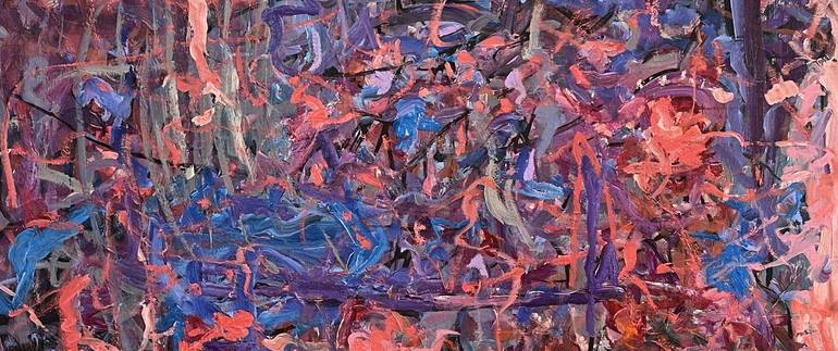 Original Abstract Expressionism Music Painting by Peggy Casey-Mason