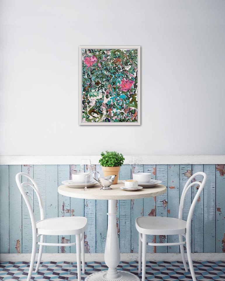 Original Abstract Expressionism Love Painting by Peggy Casey-Mason