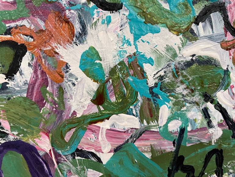 Original Abstract Expressionism Love Painting by Peggy Casey-Mason