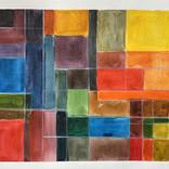 Color Score II - Watercolor on paper by Iryna Benderovska