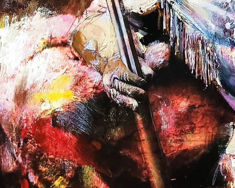 Original Expressionism People Painting by William Iii