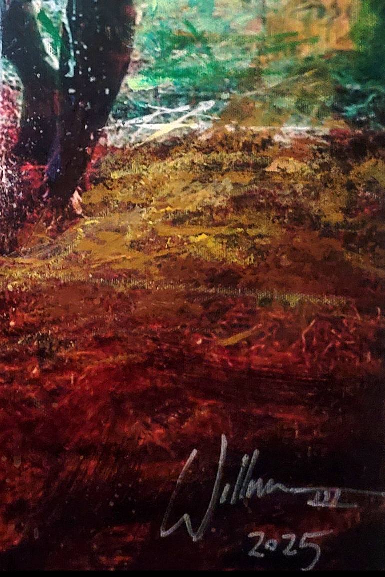 Original Expressionism Garden Painting by William Iii