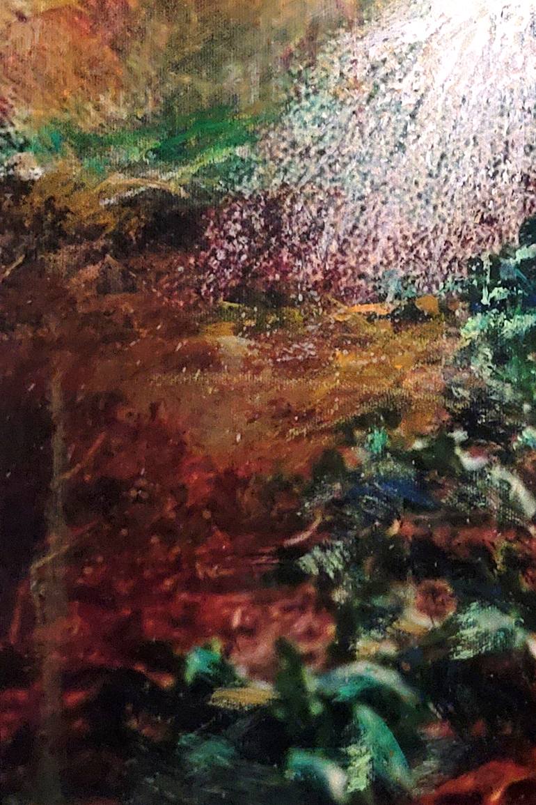 Original Expressionism Garden Painting by William Iii