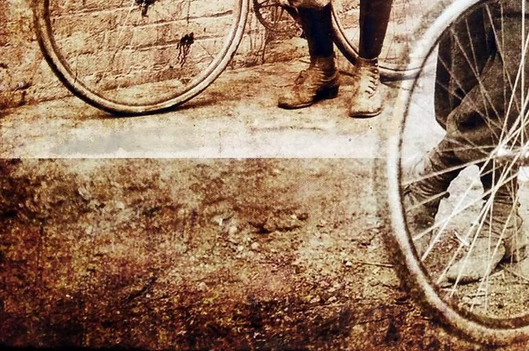 Original Surrealism Bicycle Painting by WILLIAM III
