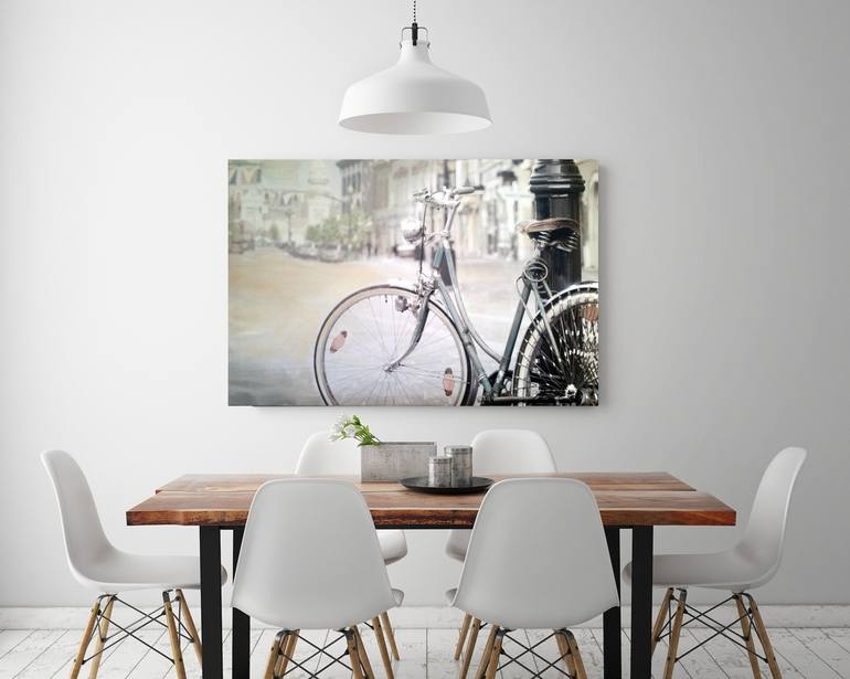 Original Realism Bicycle Painting by WILLIAM III