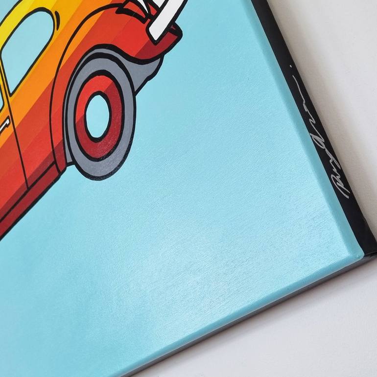 Original Pop Art Automobile Painting by Rory OBrien