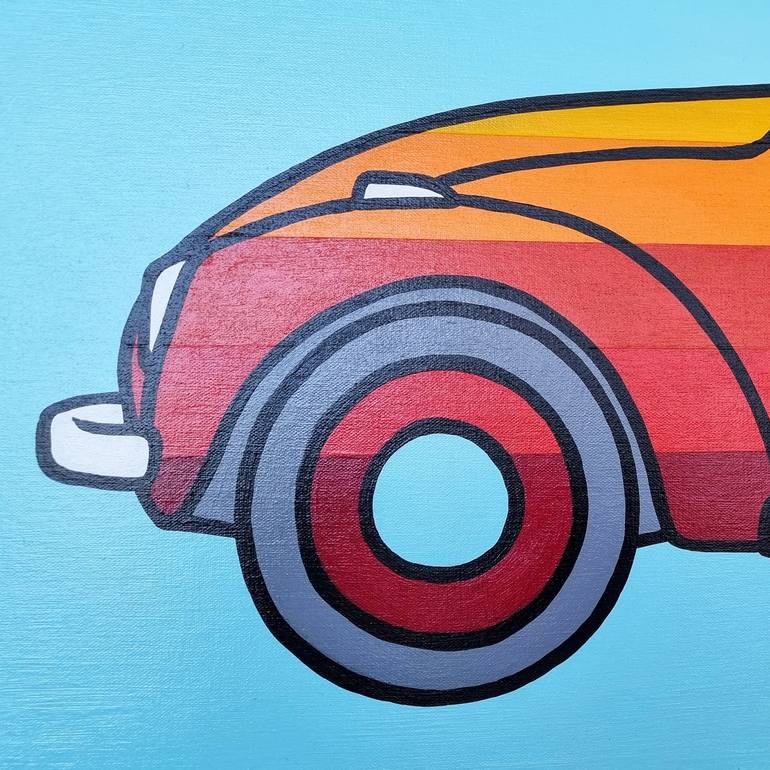 Original Pop Art Automobile Painting by Rory OBrien