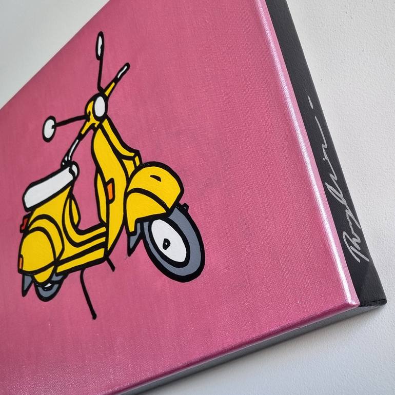 Original Pop Art Motorcycle Painting by Rory OBrien