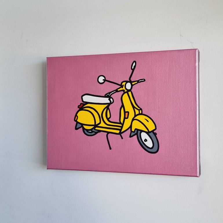 Original Pop Art Motorcycle Painting by Rory OBrien