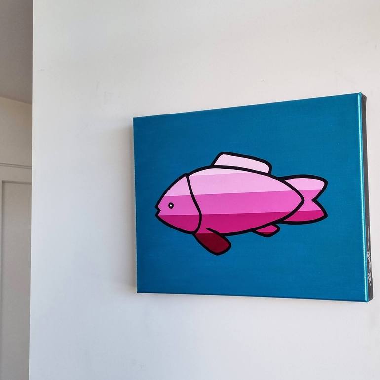 Original Pop Art Fish Painting by Rory OBrien