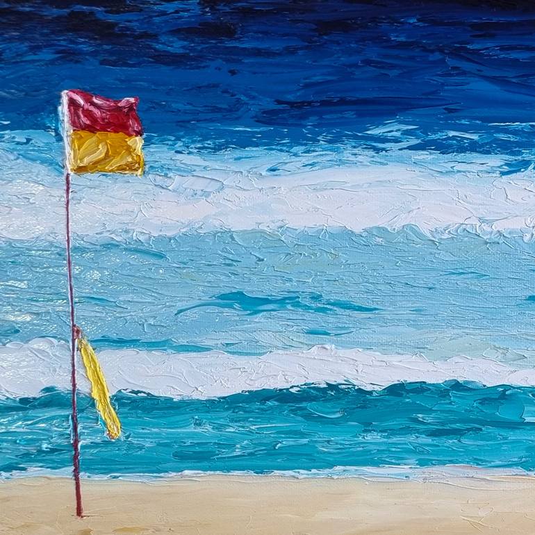 Original Fine Art Beach Painting by Rory OBrien