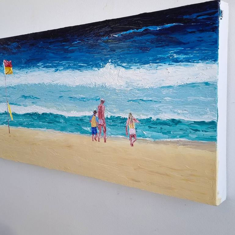 Original Fine Art Beach Painting by Rory OBrien