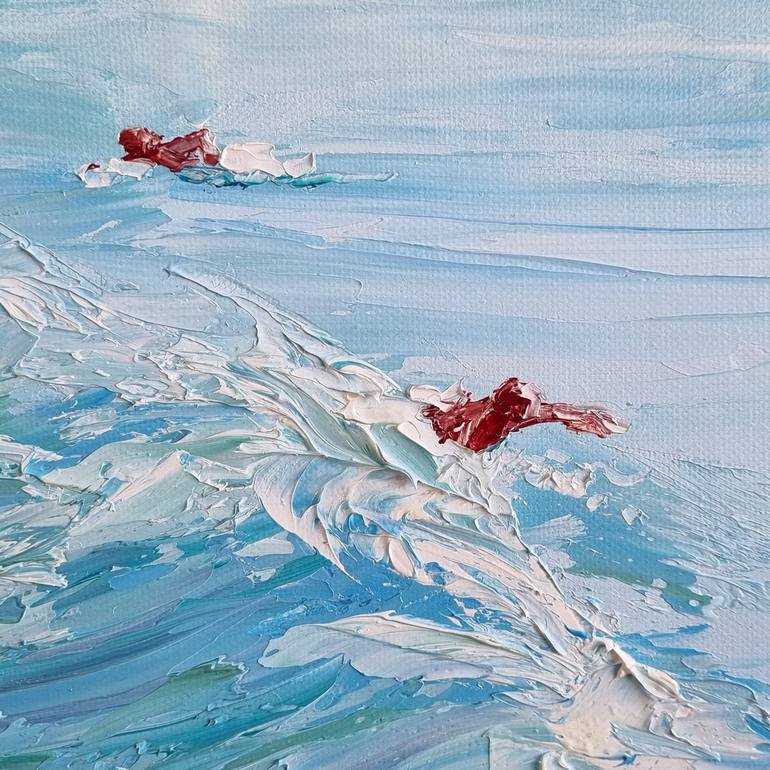 Original Fine Art Beach Painting by Rory OBrien