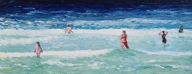 Original Figurative Beach Paintings by Rory OBrien