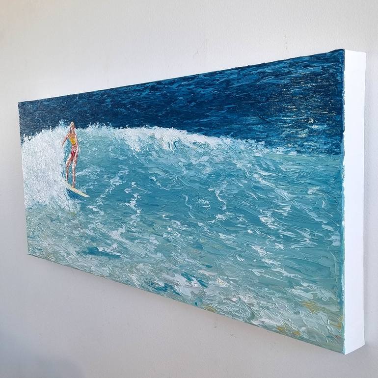 Original Figurative Beach Painting by Rory OBrien