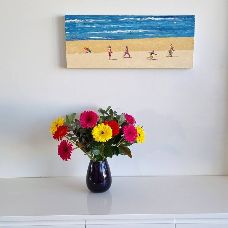 Original Figurative Beach Painting by Rory OBrien
