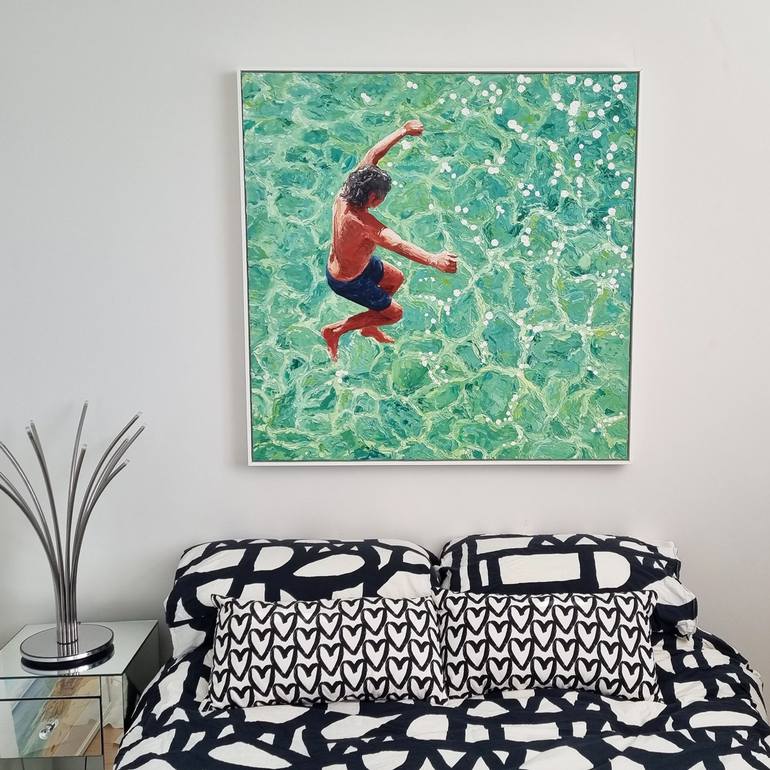 Original Fine Art Beach Painting by Rory OBrien