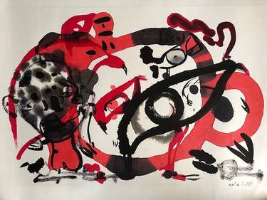 Print of Calligraphy Paintings by Sibylle Schwarz