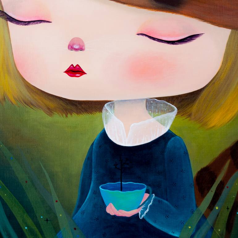Original Figurative People Painting by Seungyeon Moon