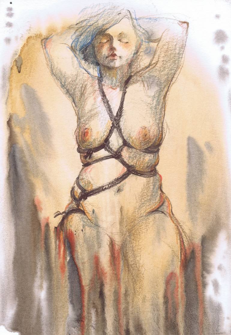 Print of Figurative Erotic Drawings by Samira Yanushkova