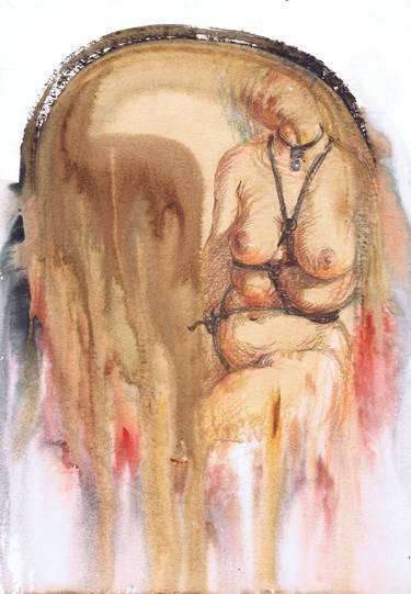 Original Figurative Erotic Drawings by Samira Yanushkova