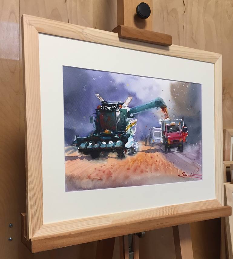 Original Automobile Painting by Samira Yanushkova