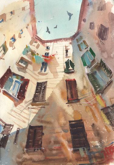 Print of Realism Cities Paintings by Samira Yanushkova
