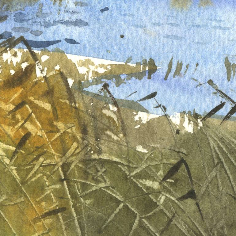 Original Abstract Expressionism Landscape Painting by Samira Yanushkova