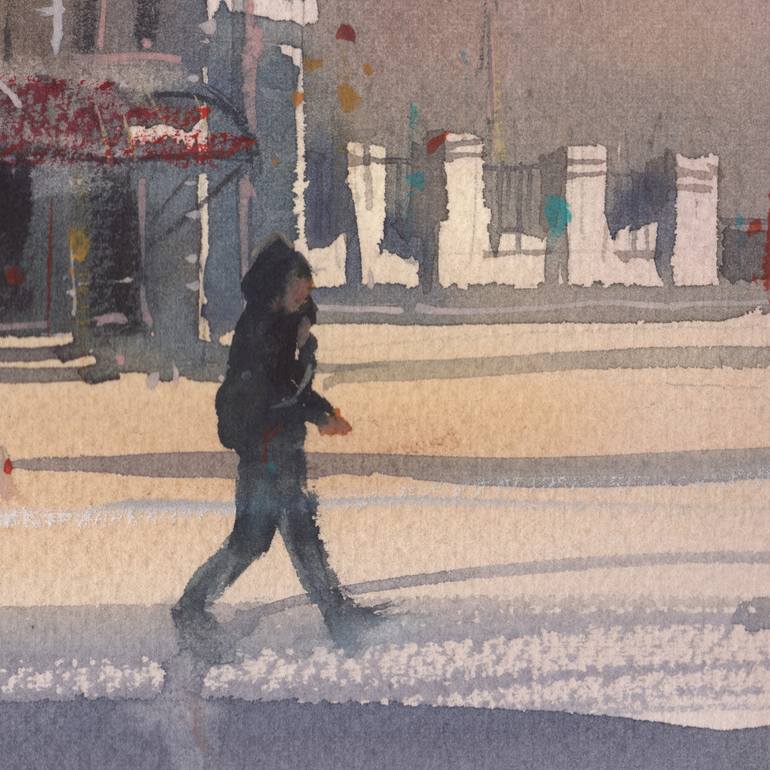 Original Realism Cities Painting by Samira Yanushkova