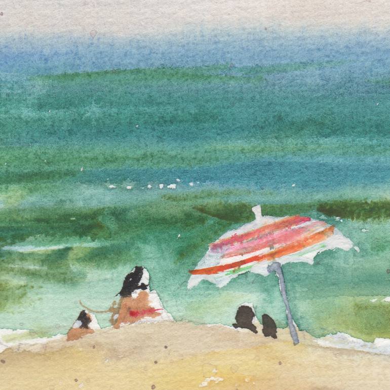 Original Expressionism Seascape Painting by Samira Yanushkova