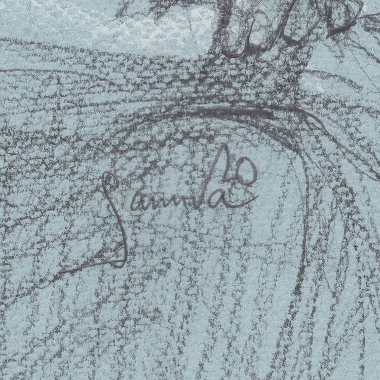 Original Abstract Erotic Drawing by Samira Yanushkova