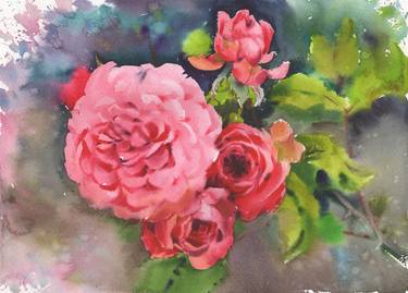 Print of Floral Paintings by Samira Yanushkova
