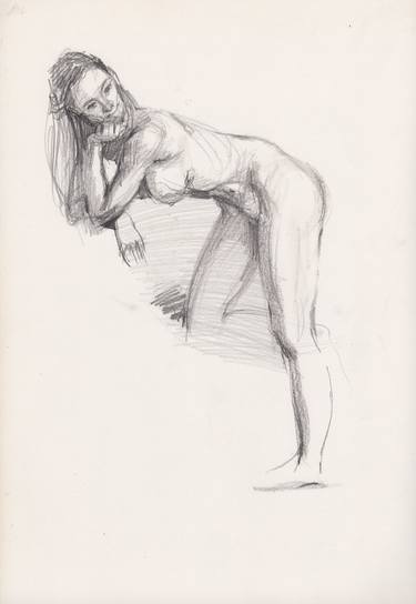Original Realism Erotic Drawings by Samira Yanushkova