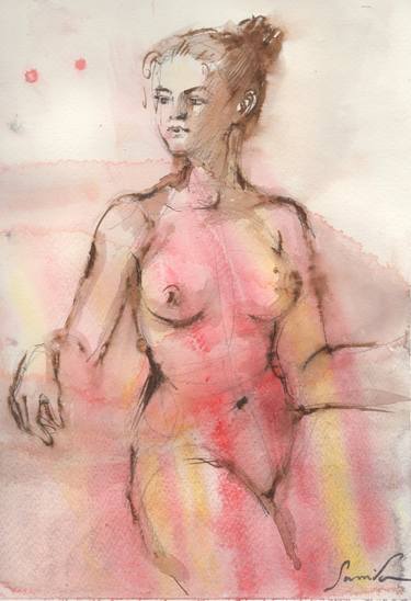 Print of Nude Paintings by Samira Yanushkova