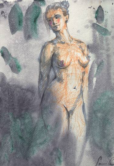 Print of Abstract Nude Paintings by Samira Yanushkova