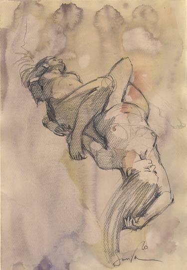Print of Body Drawings by Samira Yanushkova