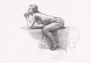 Original Realism Nude Drawings by Samira Yanushkova