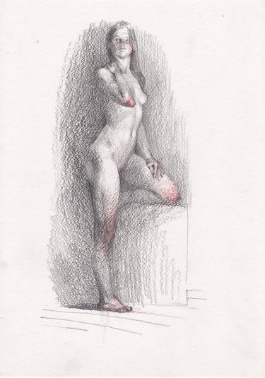Print of Realism Erotic Drawings by Samira Yanushkova