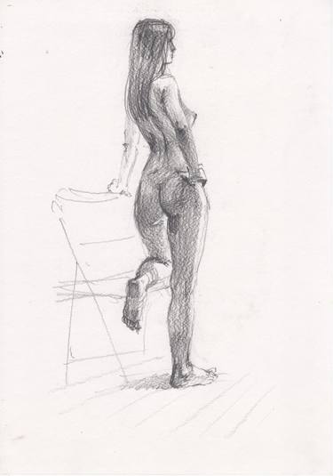 Original Figurative Erotic Drawings by Samira Yanushkova
