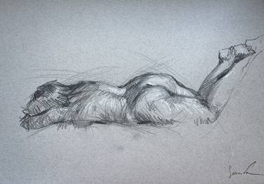 Original Abstract Nude Drawings by Samira Yanushkova