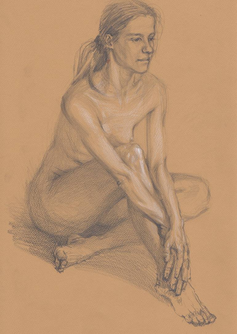 Nude Erotic Art Drawing By Samira Yanushkova Saatchi Art