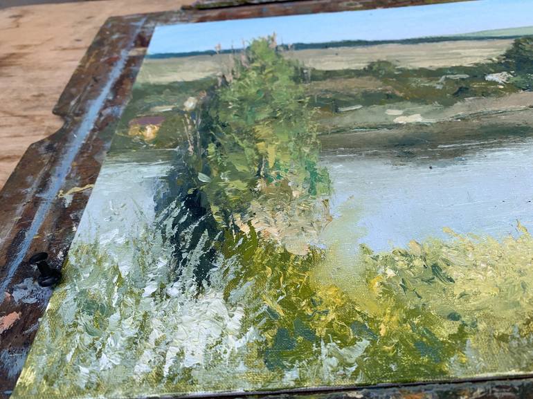 Original Impressionism Landscape Painting by Samira Yanushkova