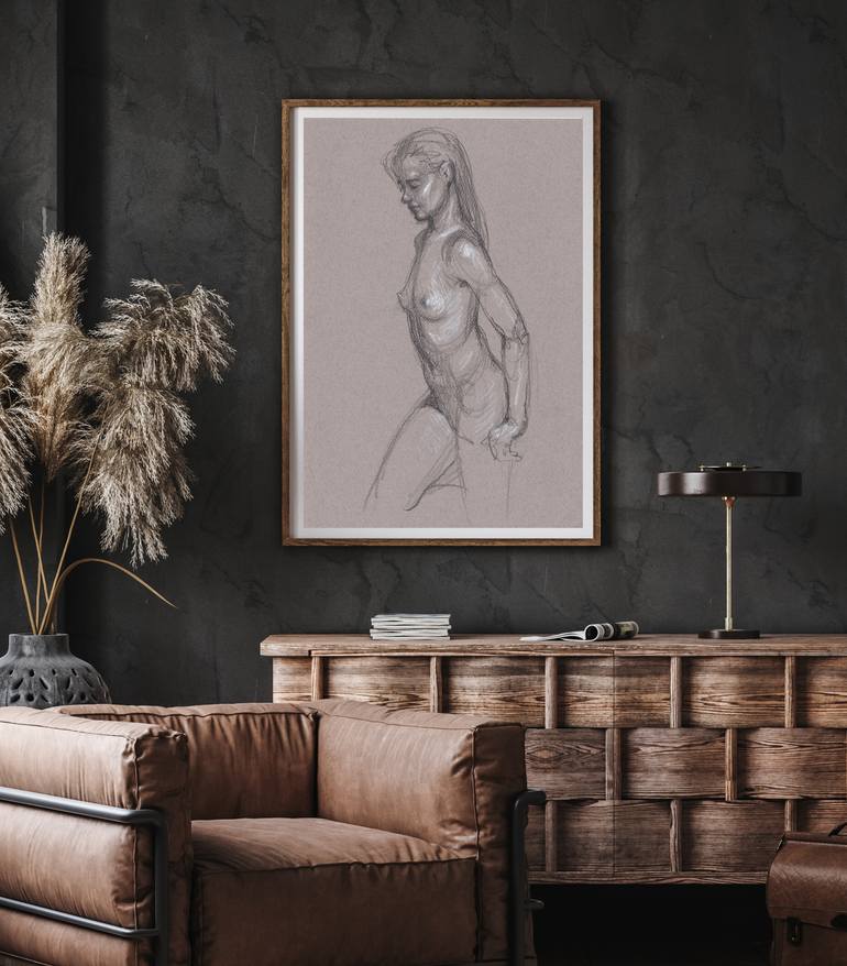 Original Other Erotic Drawing by Samira Yanushkova