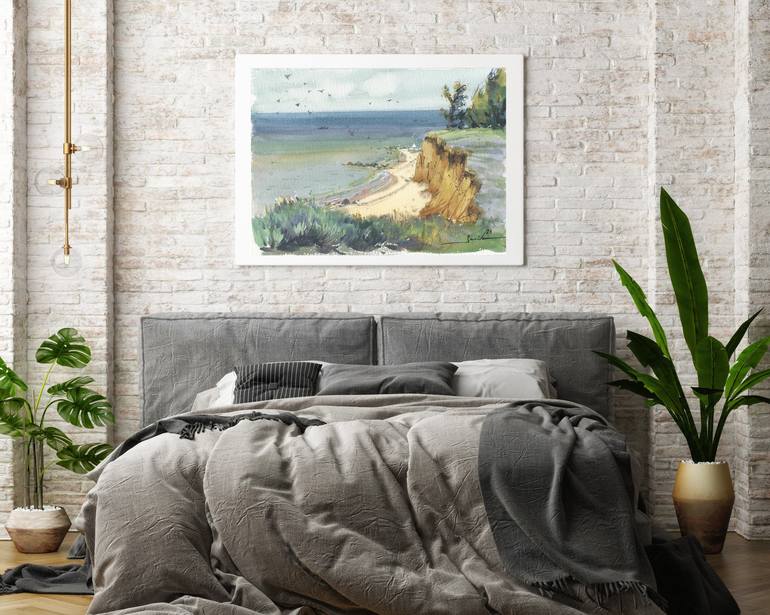 Original Impressionism Seascape Painting by Samira Yanushkova