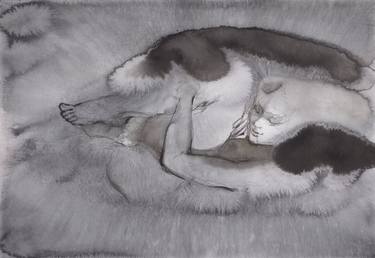 Original Abstract Expressionism Erotic Paintings by Samira Yanushkova