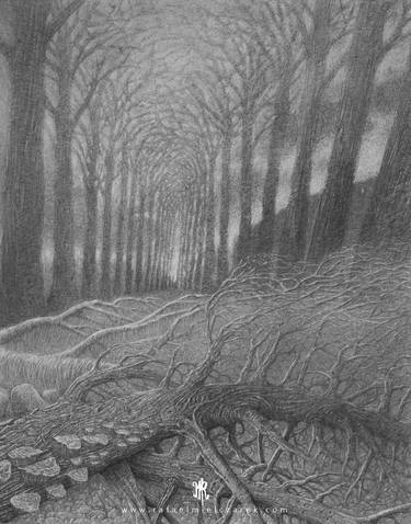 Print of Fine Art Landscape Drawings by Rafael Mielczarek