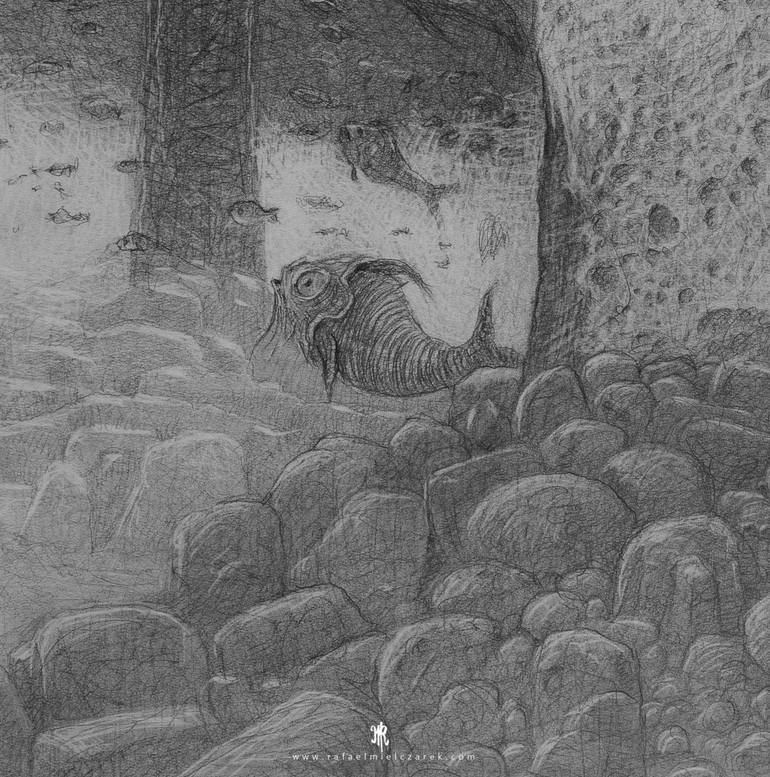 Original Illustration Water Drawing by Rafael Mielczarek