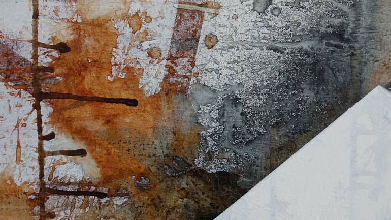 Original Conceptual Abstract Painting by F Balogh Erzsébet