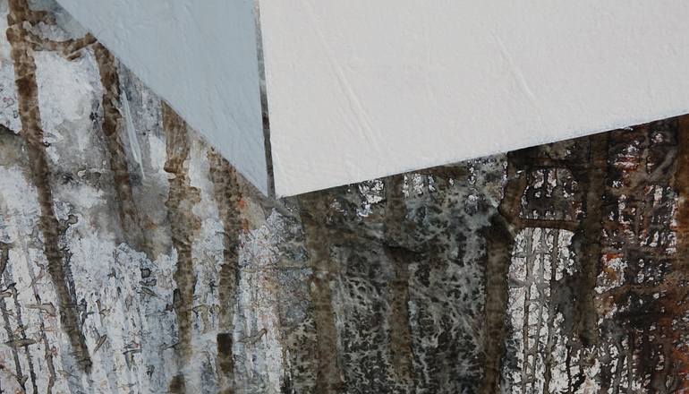 Original Conceptual Abstract Painting by F Balogh Erzsébet